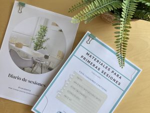 Materiales para primeras sesiones y diario de sesión - Para psicólogos/as